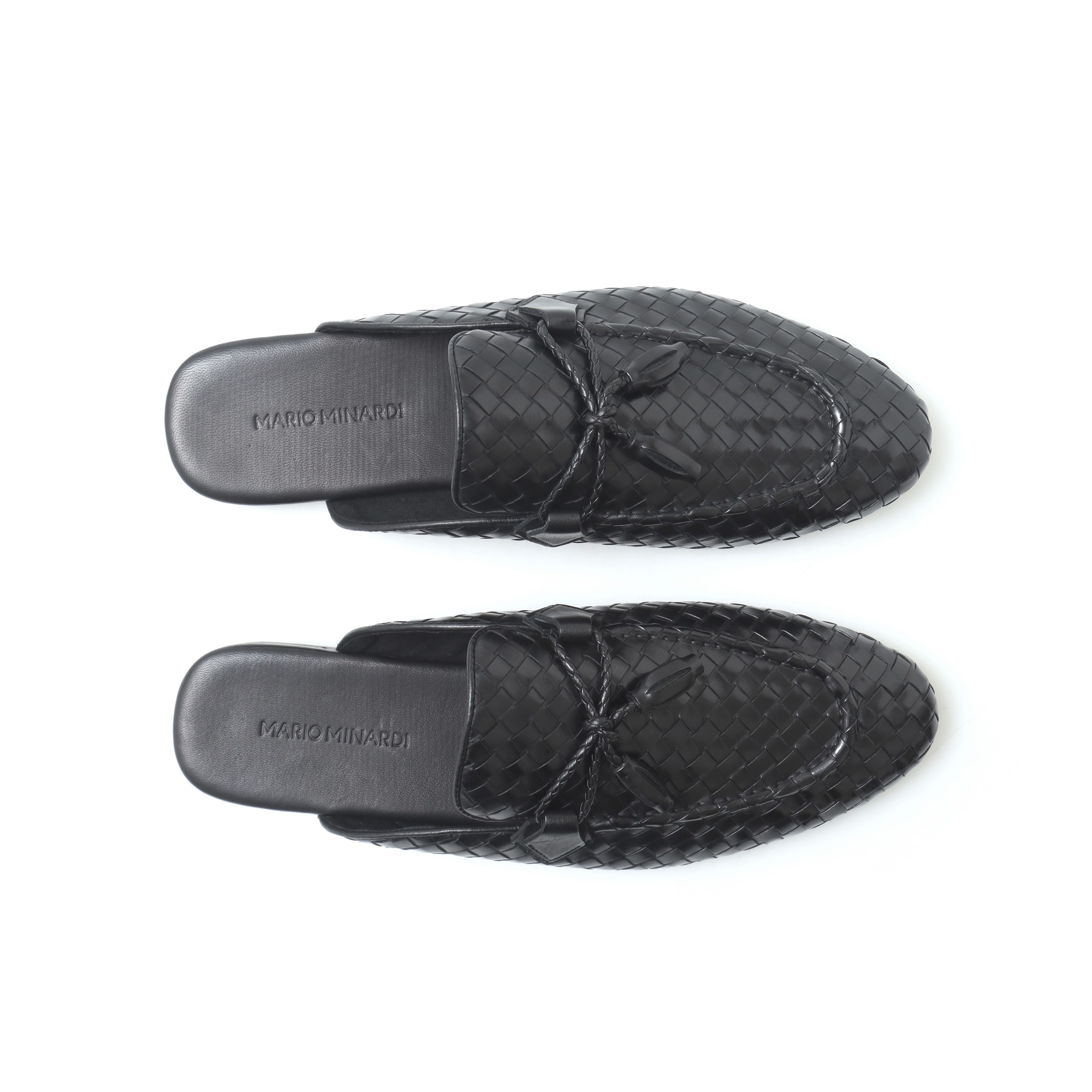 Amico Tassel Mules Black - Image 4