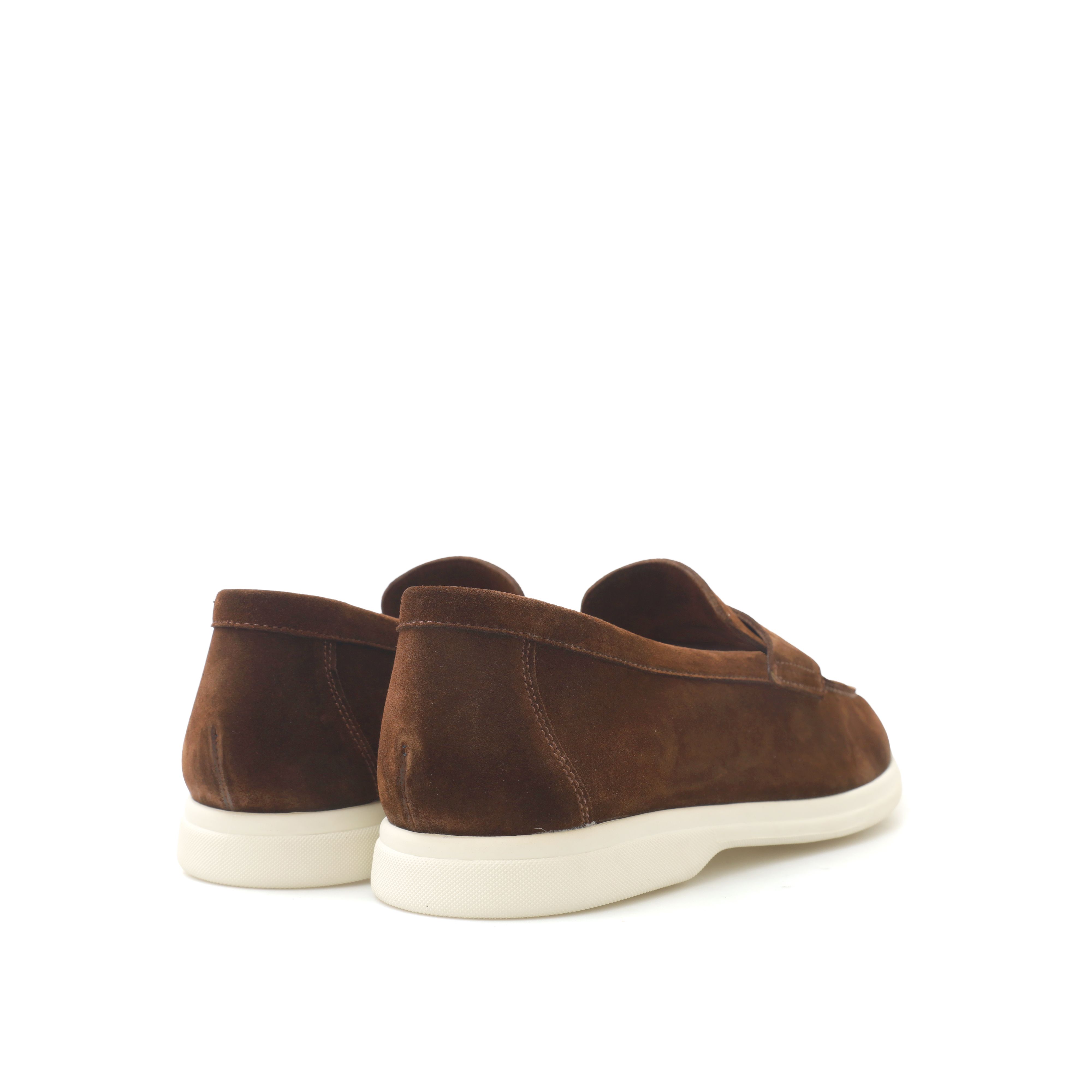Daybreak Suede Penny Loafers Walnut - Image 3