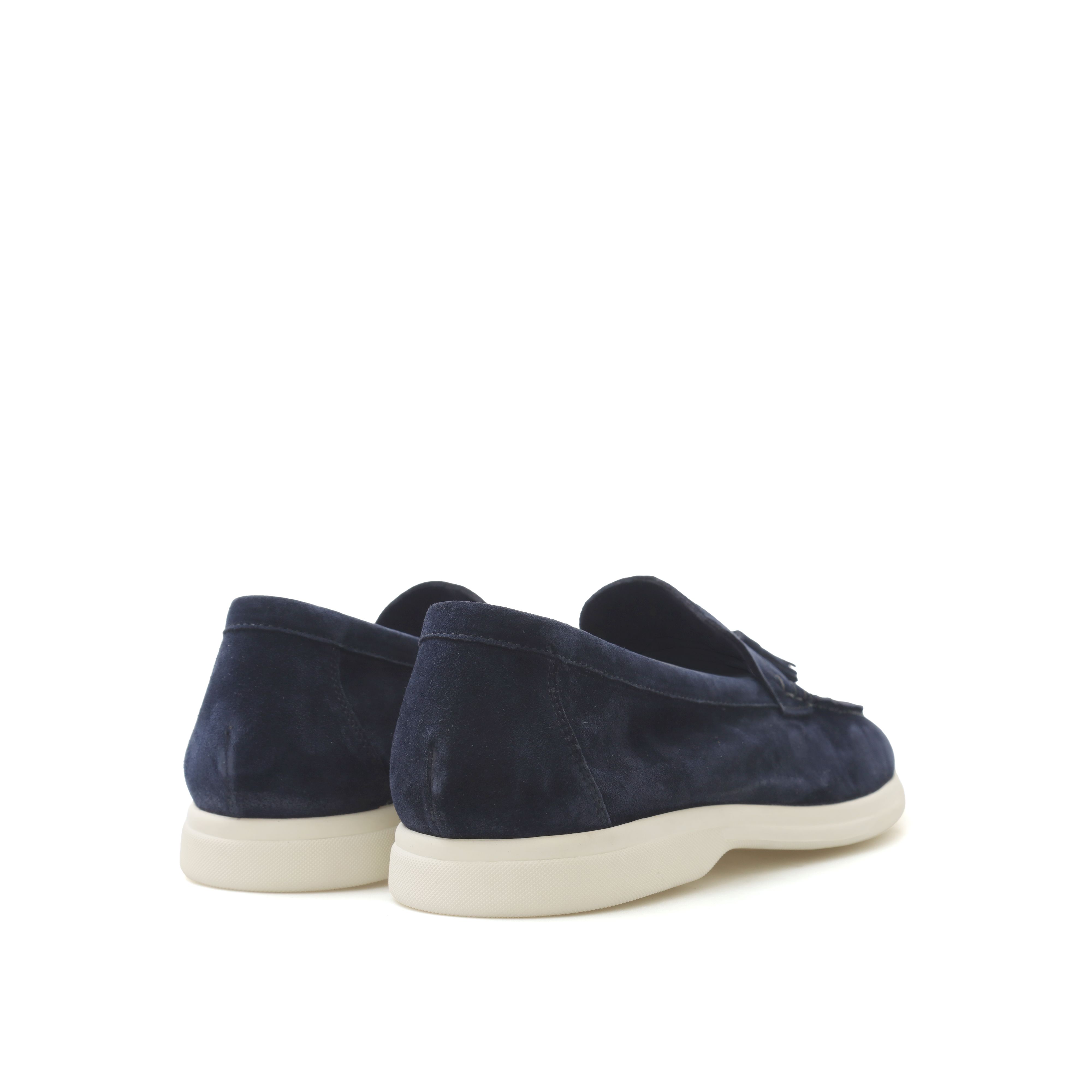 Dusk Suede Tassel Loafers Navy - Image 3
