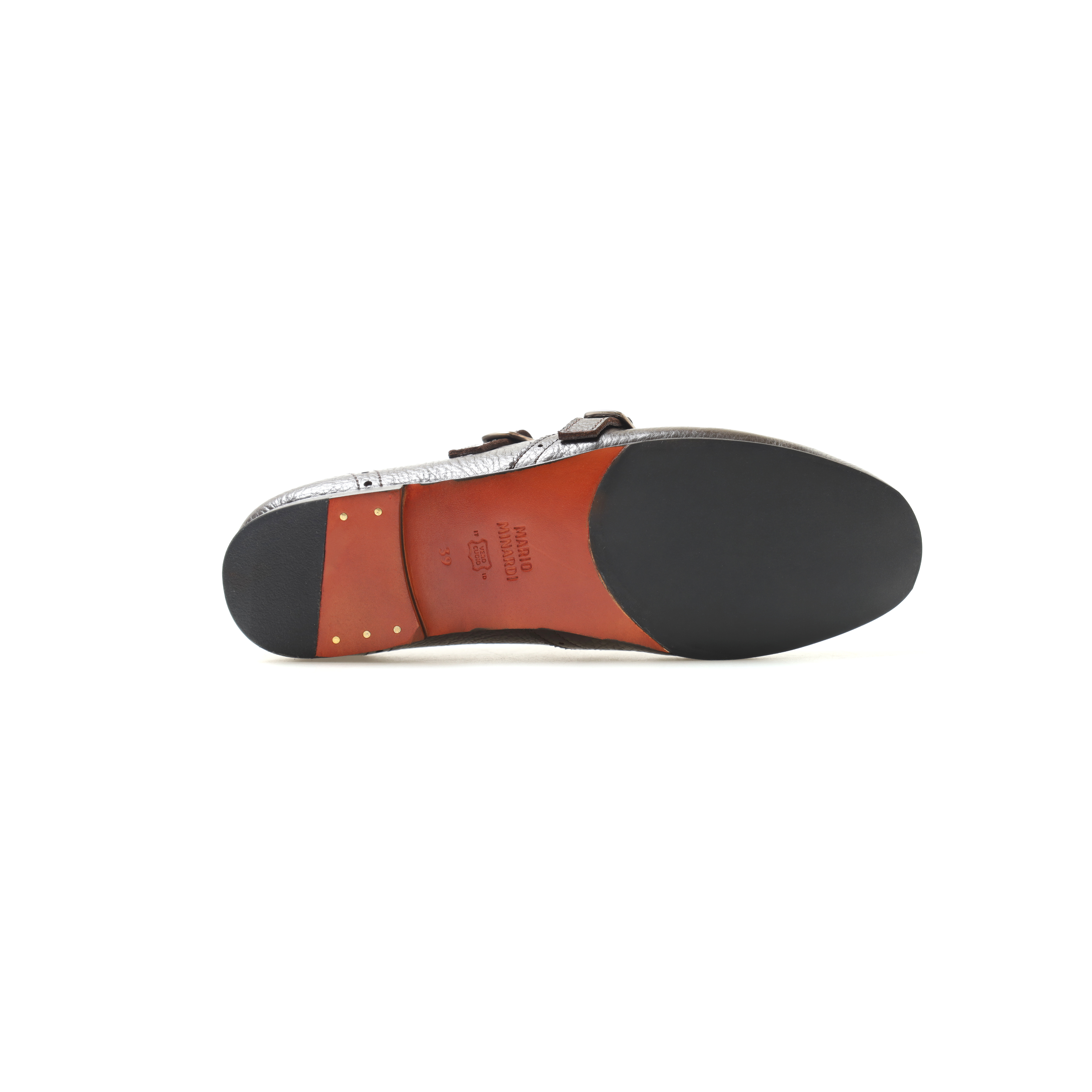 Brogue Double Monk Strap Dark Brown - Image 5