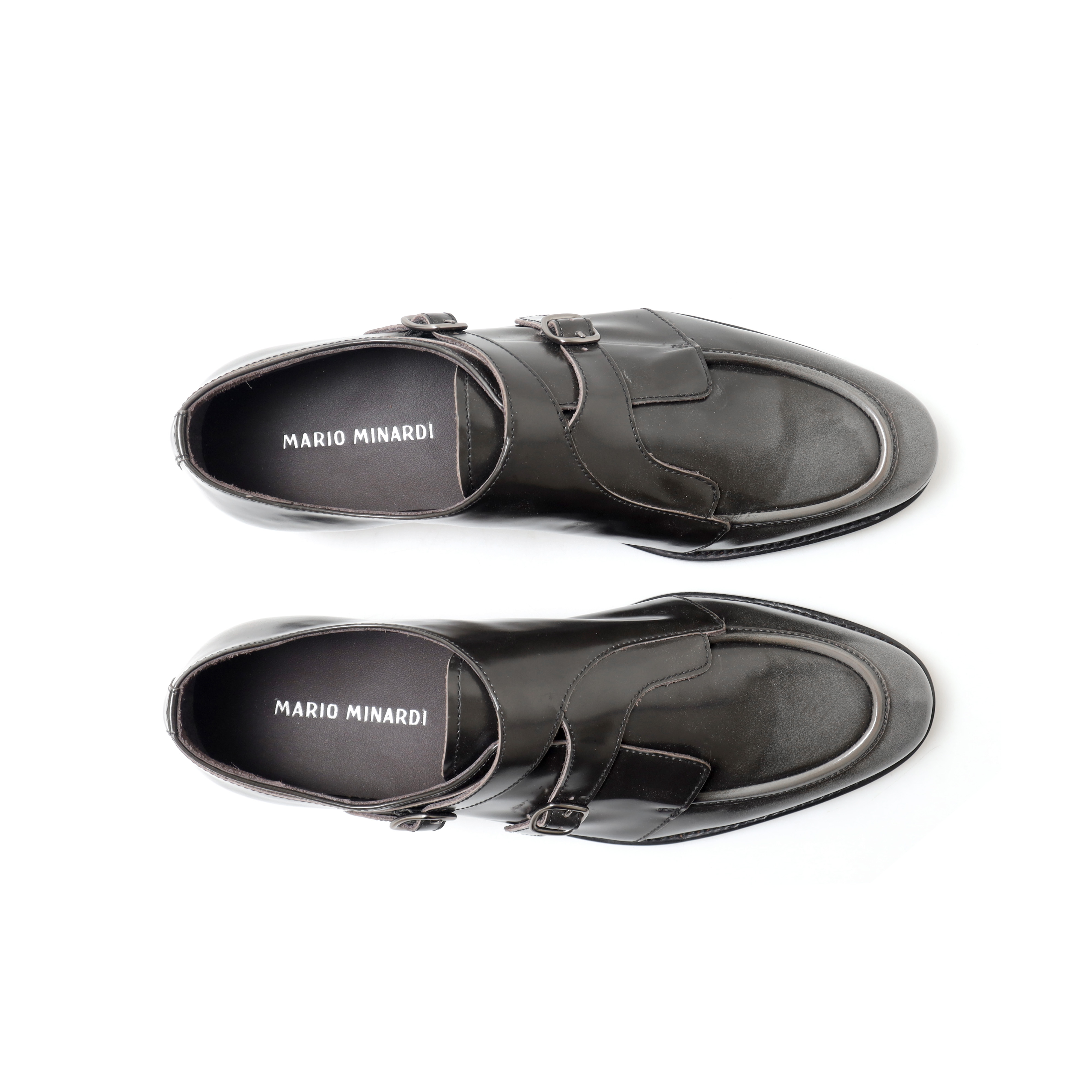 Overlap Monkstrap Shoes Grey - Image 2